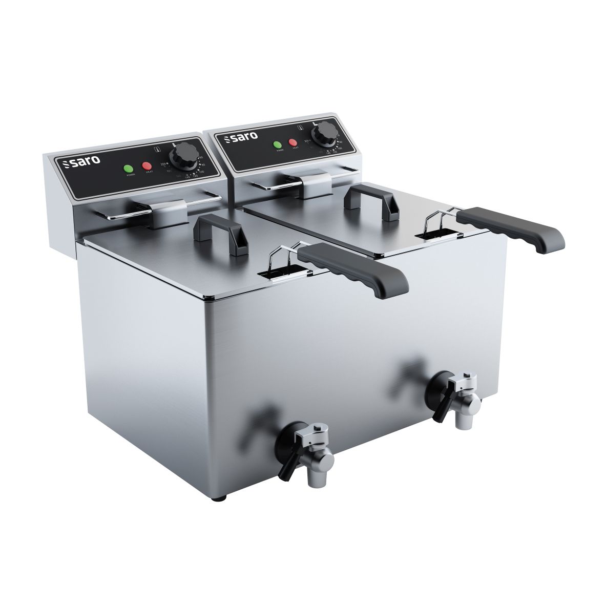 FRITEUSE ELECTRIQUE A POSER DOUBLE BAC 2X8L P:2X3.25KW 230V