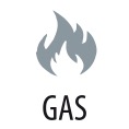 GRILL A PIERRE DE LAVE GAZ SIMPLE A POSER P: 7,5KW 400X730X422MM