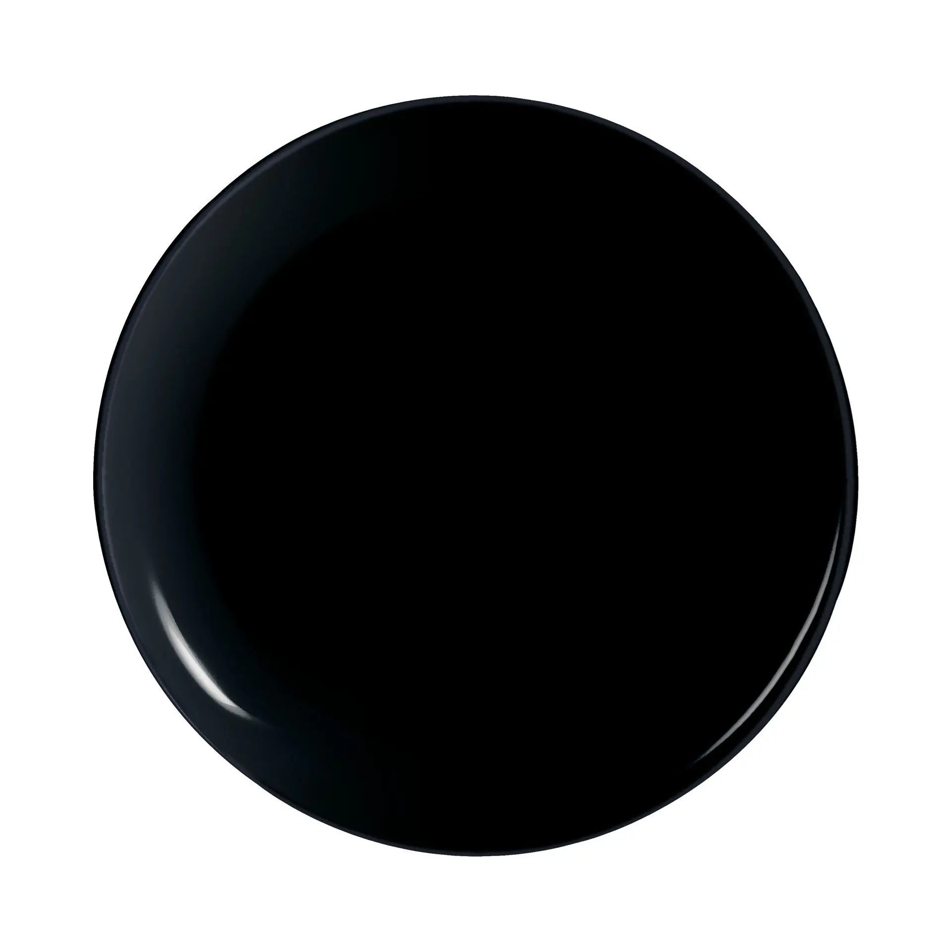 ASSIETTE A PIZZA FRIENDS TIME VERRE D 32CM NOIR