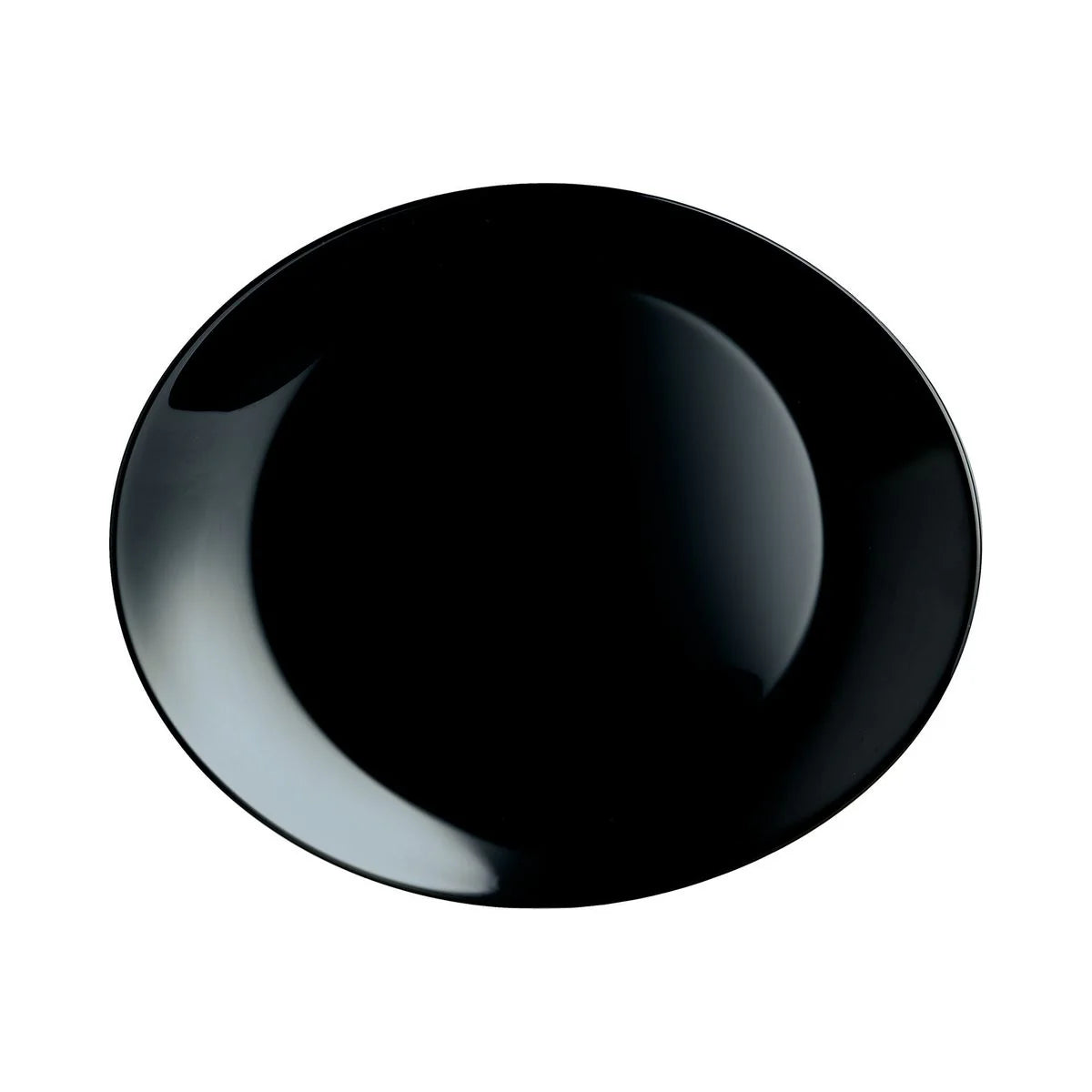 ASSIETTE A STEACK FRIENDS TIME VERRE D 30CM NOIR