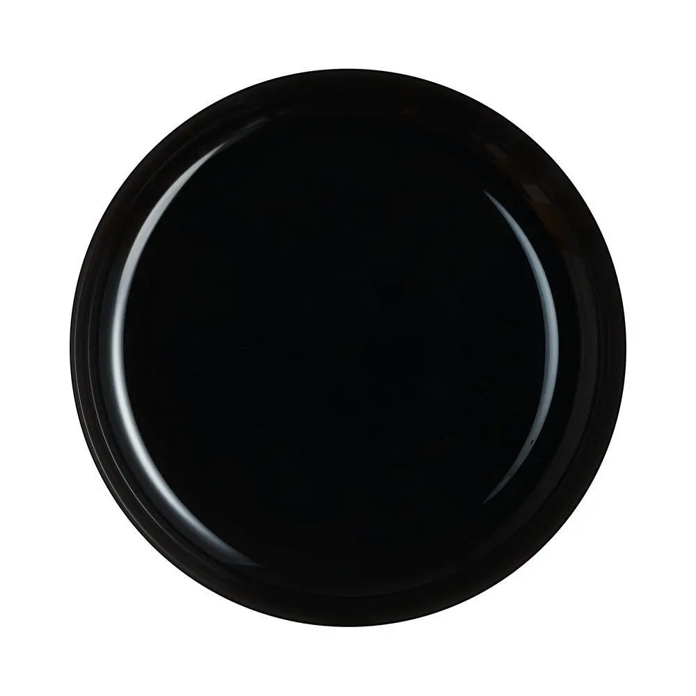ASSIETTE MEZZE FRIENDS TIME VERRE D 29CM NOIR