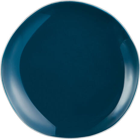 ASSIETTE PLATE CÉRAMIQUE ROCALEO MARINE D 25.5 "N9050"
