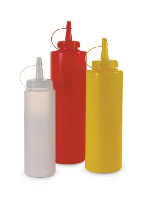 DISTRIBUTEUR A PRESSION JAUNE 360ML