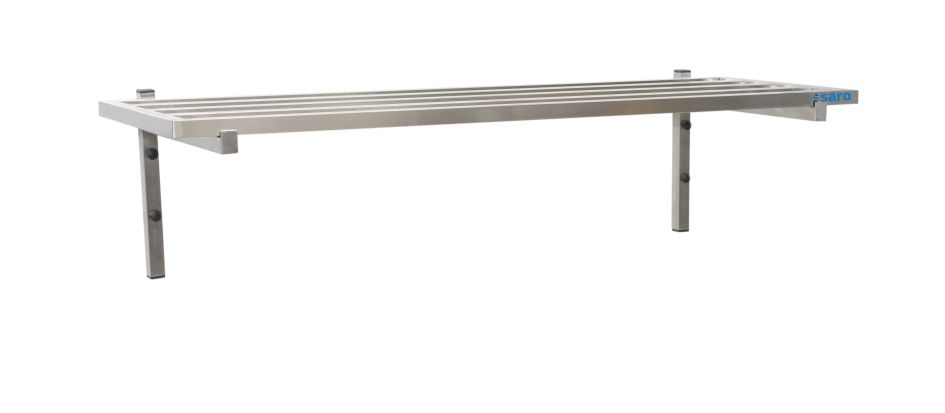 ETAGERE MURALE INOX 1200X400 PLEINE (stockage panier)