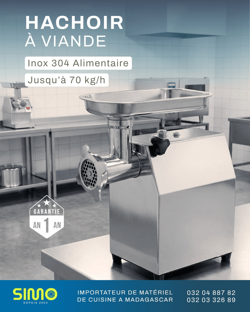 🥩 Hachoir à viande électrique professionnel – 600 W ⚡