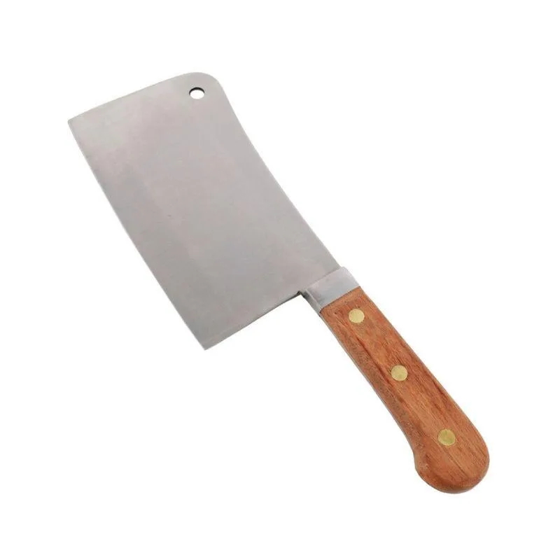 COUPERET FRONT CARD L18.5CM MANCHE BOIS RIVETEE